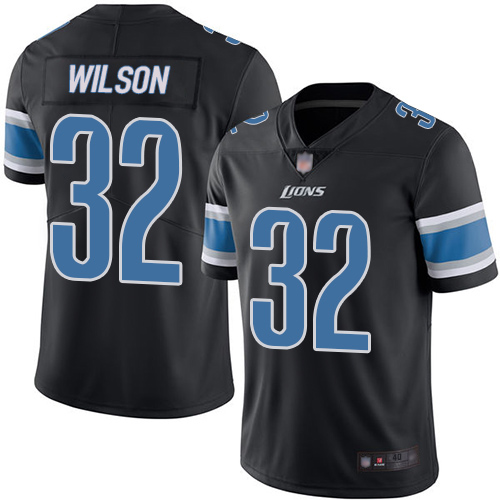 Detroit Lions Limited Black Men Tavon Wilson Jersey NFL Football 32 Rush Vapor Untouchable